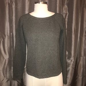 Gray sweater with Lace back
